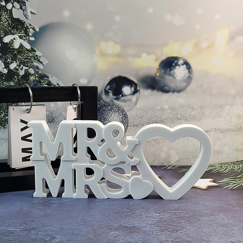 Wedding Table Decoration Resin Mold Wedding Table Ornament Crafting Mold Durable Silicone Mold for Resin Love Sign