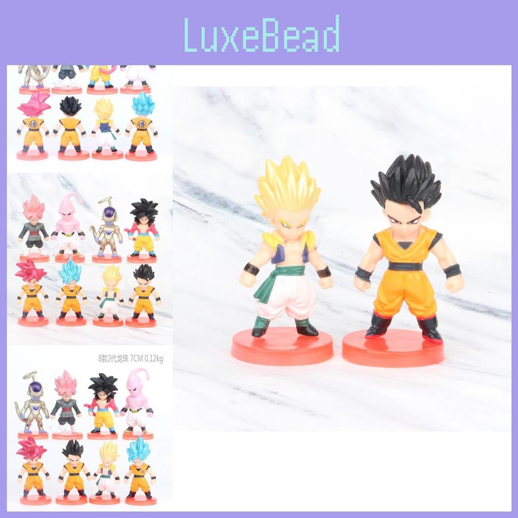 Dragon Ball Chibi Buu Super Saiyan Blue Red Black Goku Car Dashboard Ornament Blind Box Pvc