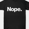 Nope Graphic Tee For Men 100 Cotton Casual Short Sleeve Tshirt Breathable Summer Top