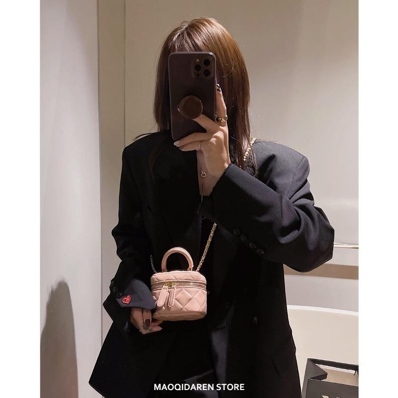 New textured mini rhombus chain bag trendy versatile shoulder messenger bag fashionable women's bag