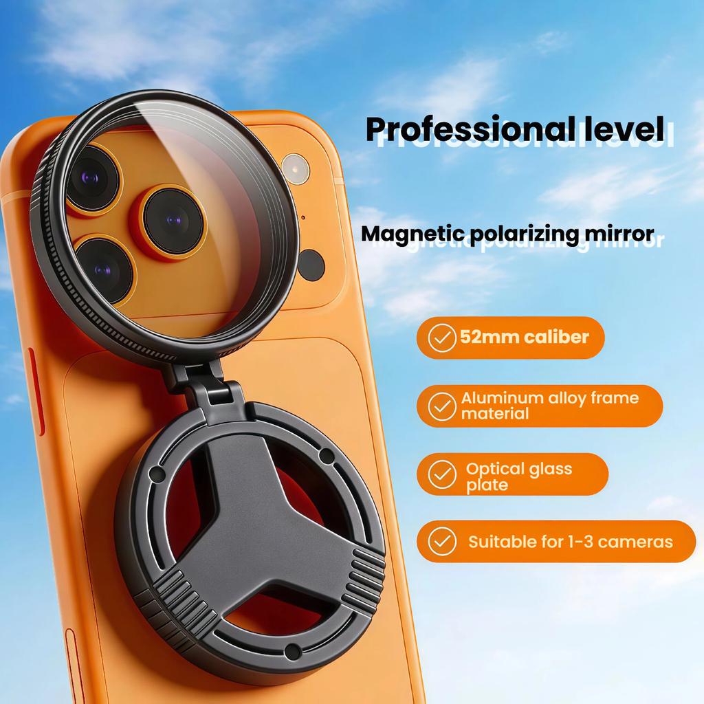 Magnetischer Telefon CPL-Objektiv Anti-Reflexions-Polarisationsfilter Optische Beschichtung für HD Sternenlichtfotografie