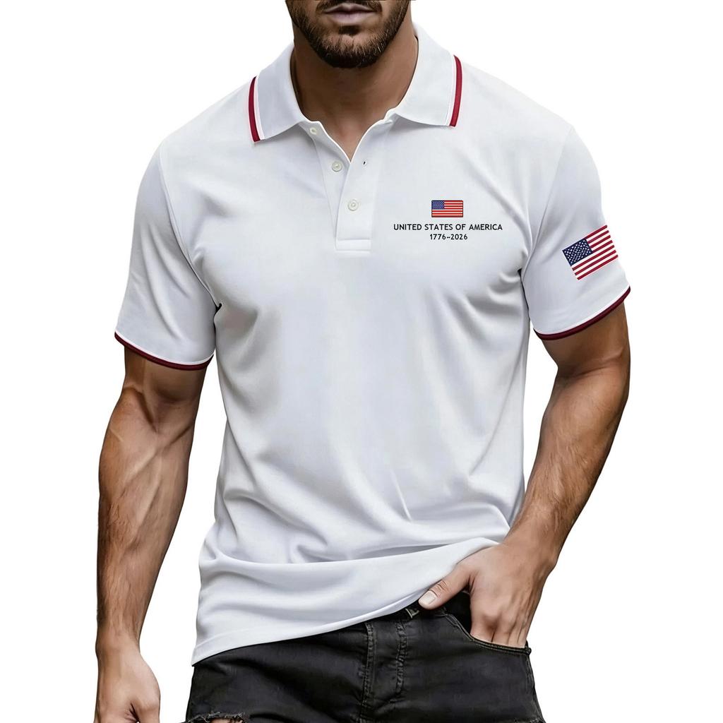 Men's Summer Print Short Sleeve Lapel Shirt Men's Casual Fashion Shirt