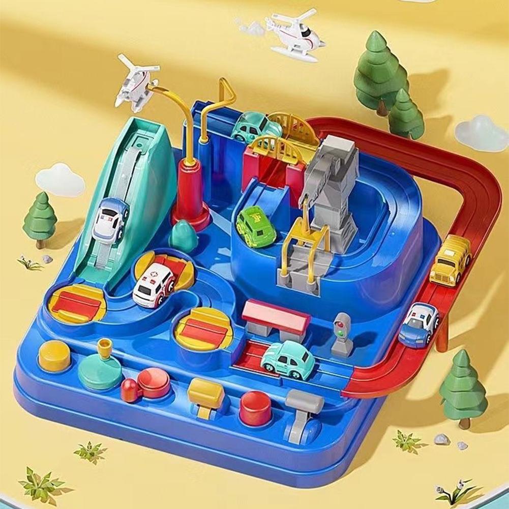 Racing Rail Car Model Educational Toys Children Track Adventure Game Brain Mechanical Interactive Train DIY Railway Model Toys