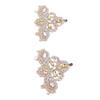 2 adet Yapay İnci Yama Dikilebilir Rhinestone Kristal Aplike Giysi Ayakkabı Çanta için (3.)