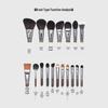 25-Piece Animal Hair Makeup Brush Set: Includes Wool Brushes for Eyeshadow, Nose Shadow, and Foundation - Artist Recommended