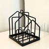 Plate Storage Rack, Durable Iron Dish Display Stand, Anti-Slip Certificates Cookbooks Organizer, for Plates Cutting Boards Tiles Plaques Trays
