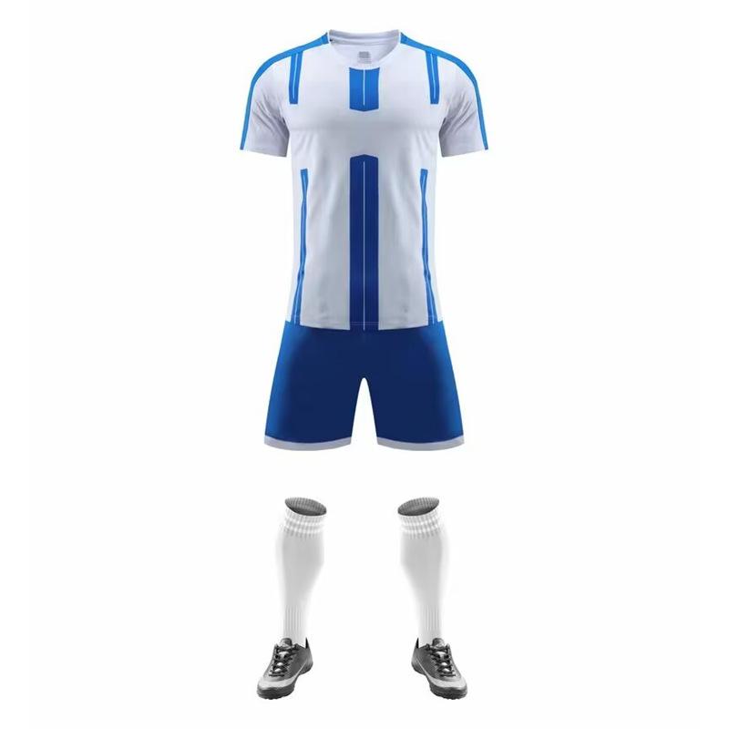 One cross-border short-sleeved competition jersey, jersey printing, children s adult football jersey, training jersey, quick-drying and breathable S