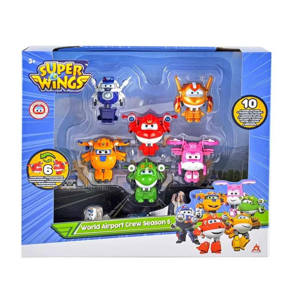 Super Wings 14-Pack Transforming Toys 2 Inch Airplane Collector Character with Dinosaur Mini Action Figure Kids Gift