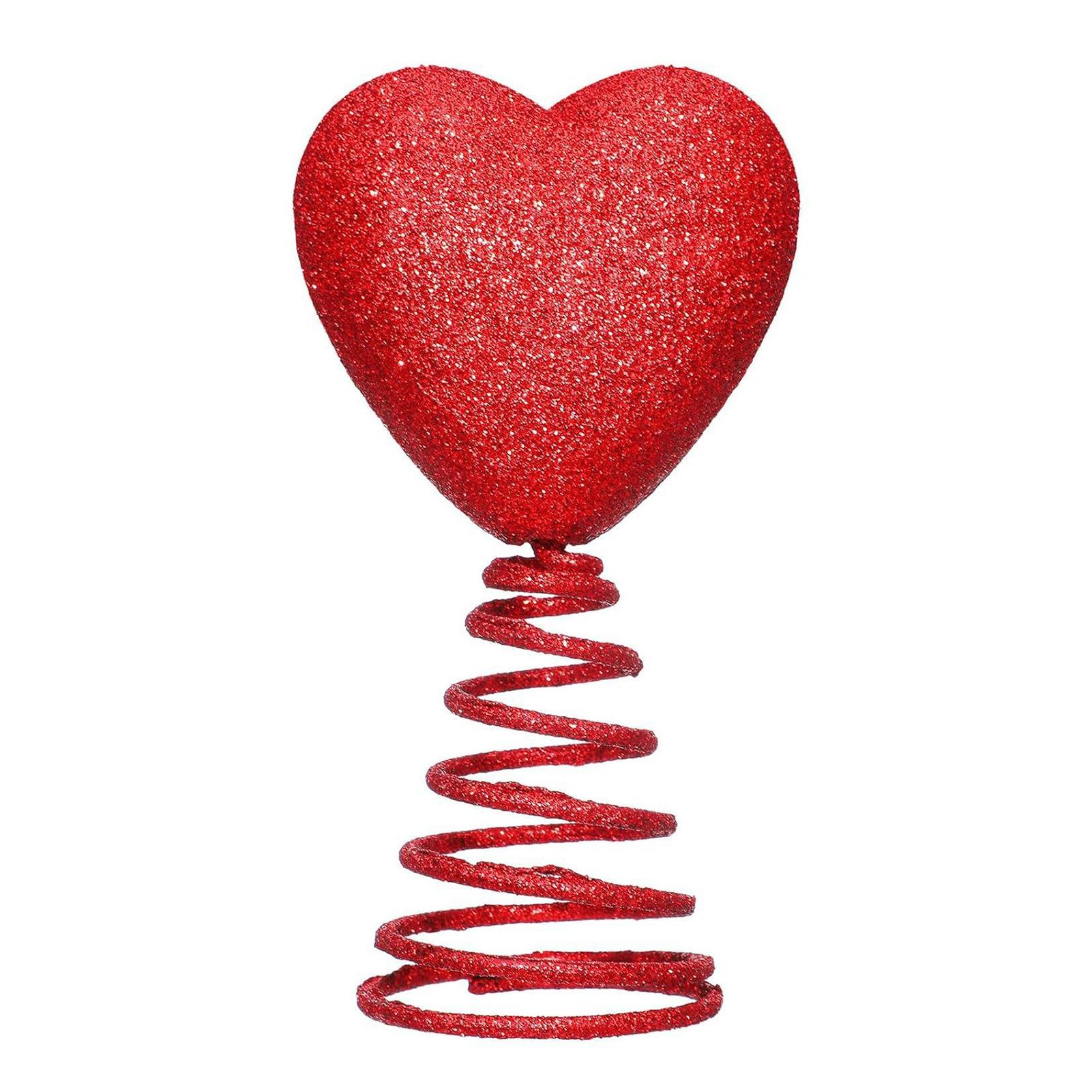 

Mini Valentine Tree Topper Simple Red Heart Tree Topper Valentine s Day Decor Personalized Treetop Ornament for Holiday Decor бордовий