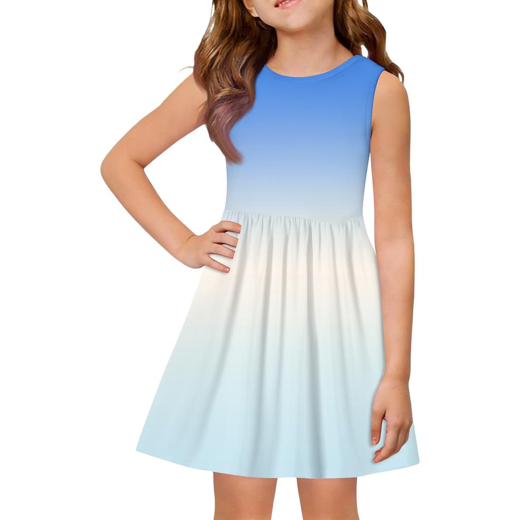 Rochie de vară prințesă pentru fete - Rochie cu fustă în A și top tip vestă