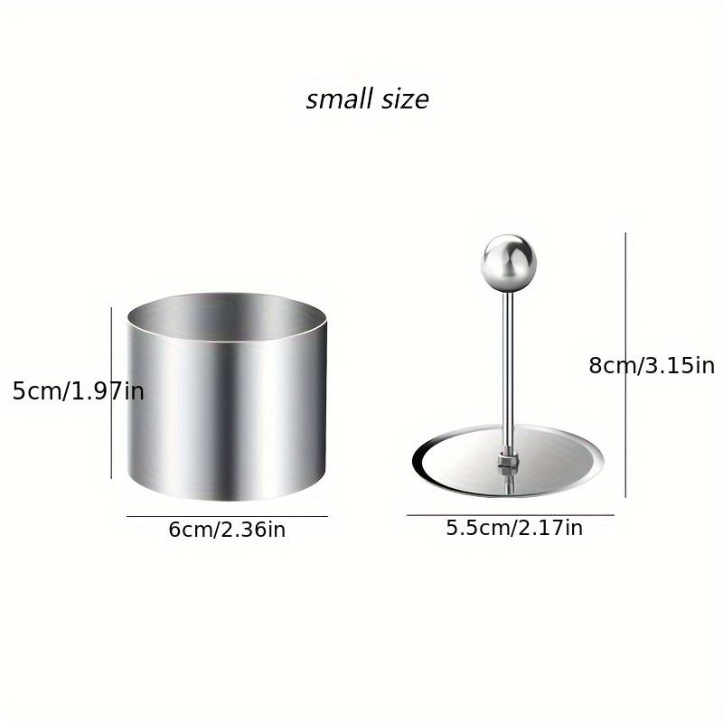 Stainless Steel Easy To Clean 1pc Circular Dish Press Mold, Cake Mold for Restaurant Kitchen