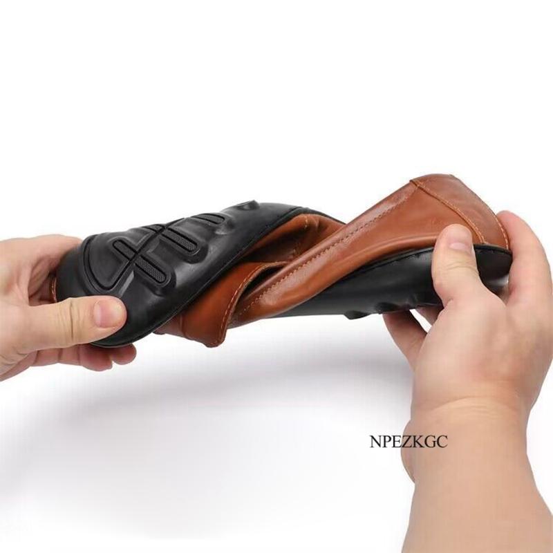 Brown Men Casual Shoes Italian Men Loafers Moccasins Slip On Men's Flats Breathable Genuine Leather Male Driving Shoes