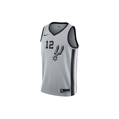Vintage basketbalový dres NBA Spurs Aldridge #12 Fan Edition Pánská trička Šedá 877224-008