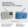 Portable Digital DAB Radio LCD Display FM Receiver Bluetooth-compatible 5.0 Desi