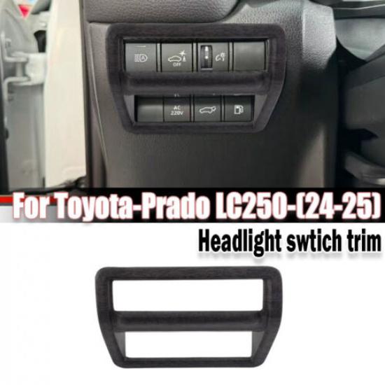 Wood Grain Headlight Switch Button Cover For Toyota Prado Land Cruiser LC250 24+