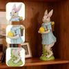 Cute Bunny Figurine, Resin  Bunny Decoration, Suitable For Home Desks, Wine Cabinets, Windowsills, Gardens, Balconies.