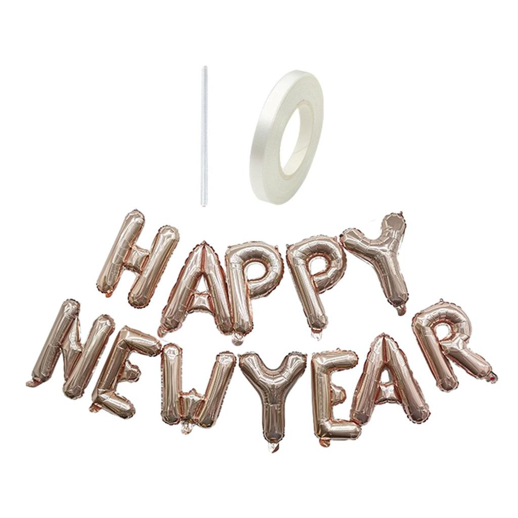 Happy New Year Balloon Curtain Decoration Cartoon Decorations Balloon Banner for Celebrations Front Door Home Wedding New Year