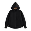 Women's Loose Hooded Zipper Sweatshirt Jacket - Solid Color, Long Sleeve, Casual Fashion for Spring & Autumn