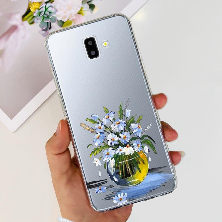 For Samsung J6 Plus Case J6 2018 J600F J610F Cover Luxury Marble Butterfly Clear Soft Cases For Samsung Galaxy J 6 J6+ 2018 Capa