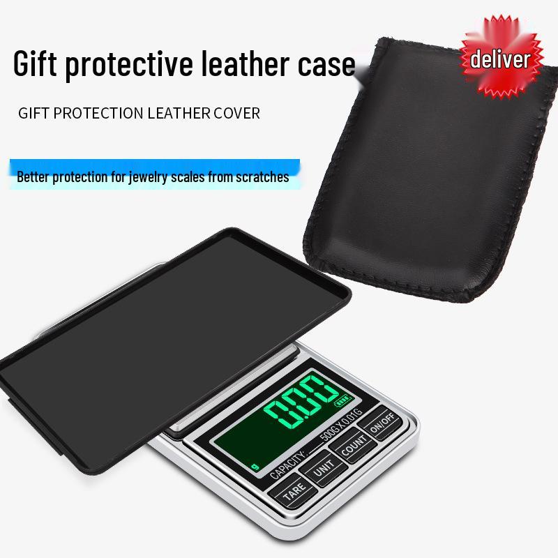 USB Portable Mini Jewelry Scale: Flip-Top Pocket Electronic Scale with 0.01/0.1g Precision