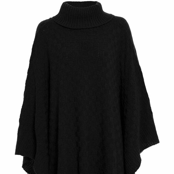 cape jumper with sleeves
