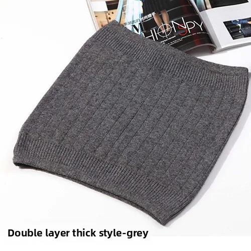 

Warm Cashmere Waist Belt for Men Women Winter Lumbar Brace Stomach Protection Comfort Support for Fitness Sport сірий колір