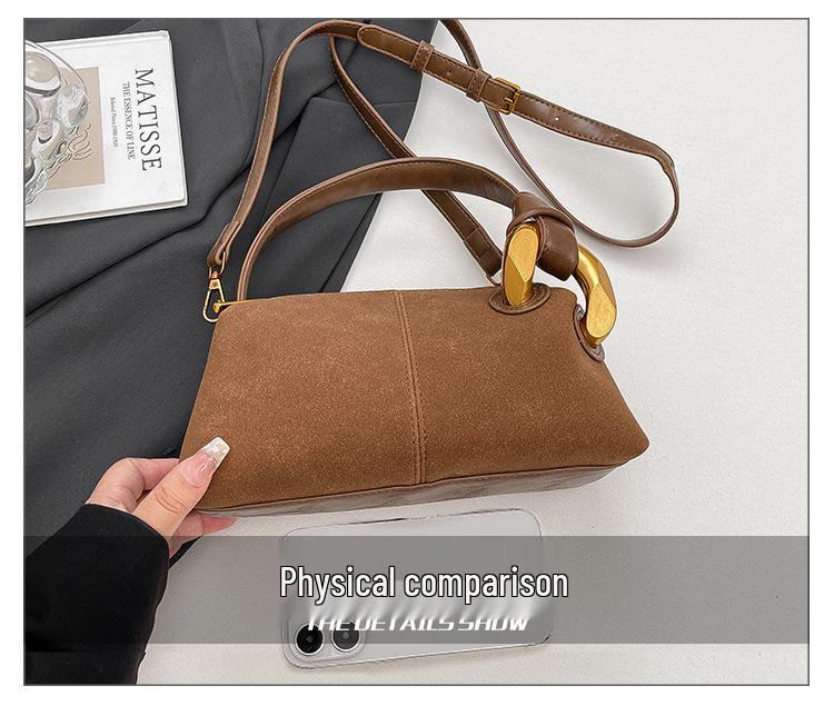 Retro Frosted Crossbody Pillow Bag - European & American Style