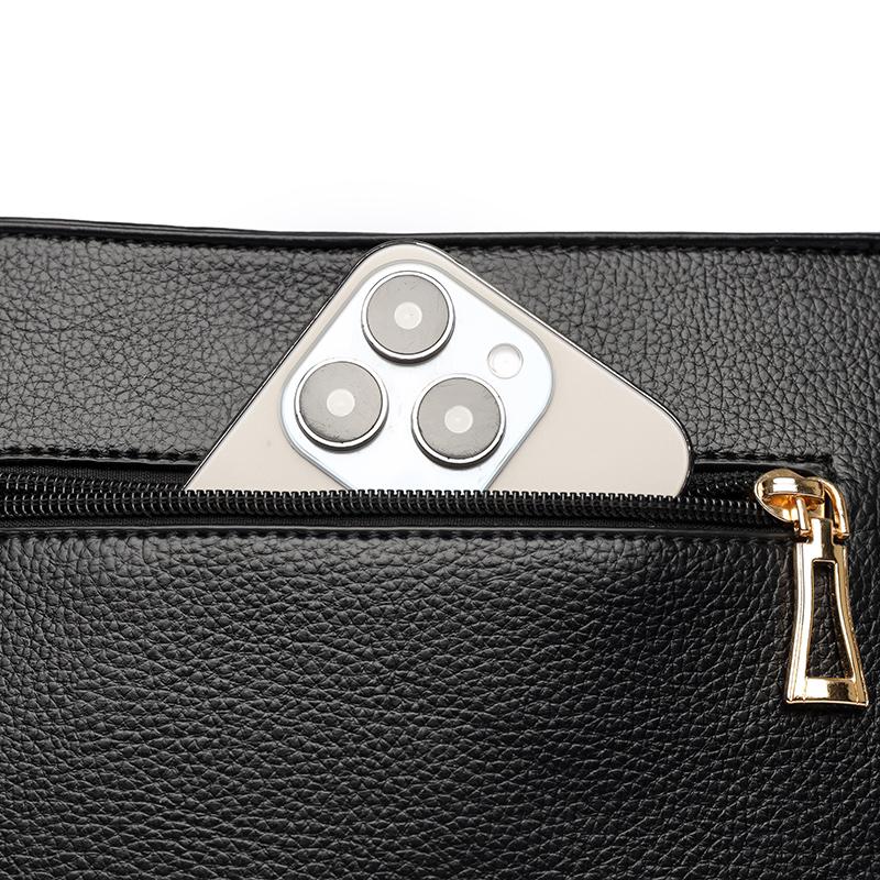 Fashionable Women's Faux Leather Shoulder Bag, Multi-layer Middle-aged Mother Bag, Retro Shoulder Bag, Perfect for Commuting, Travel, and Daily Use