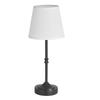 Cordless Table Lamp 2PCS Rechargeable Battery Desk Lamp Fabric Shade Black