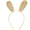 Bunny Ear Headbands Glitter Shiny Long Ears Hairband Rabbit Headband Shiny Glitter Hair Hoops for Women and Girls