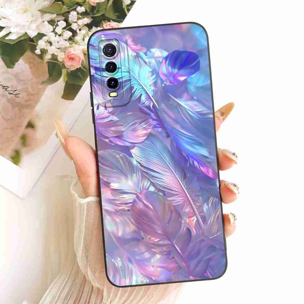 For vivo Y70s 5G Case Luxurious Flower Cartoon Silicone Back Cover For Vivo Y 70s Y51s Y51S V2002A Shockproof Phone Cases Fundas