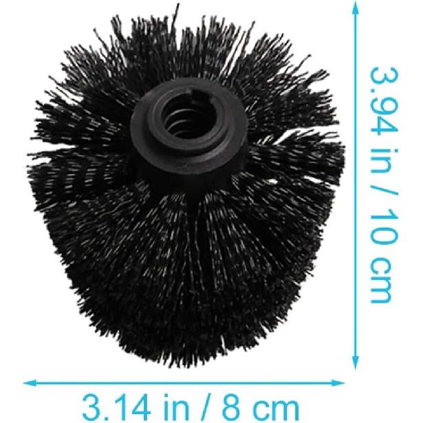 5pcs Brush Head Replaceable Scrubber for Bathroom Bowl Brush Bowl Cleaners Scrubber Head Accessory Head Multifunction Plastic