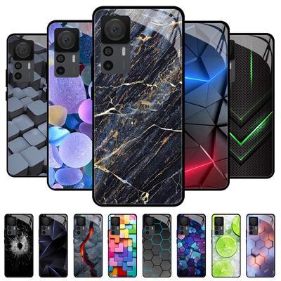 Etui z hartowanego szkła dla Xiaomi 12T 12S 12X Etui Twarda tylna obudowa telefonu dla Xiaomi 11T 10T 12T Pro 11 12 Lite Ochronne powłoki