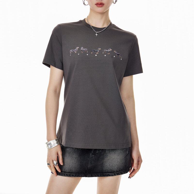 ICH MODE Women's Cooling Quick-Dry Crop T-shirt