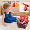 Kids Tool Set With Toy Drill, Construction Tools With Tool Box And Vest, Toys For 3 4 Year Old Boys Gifts