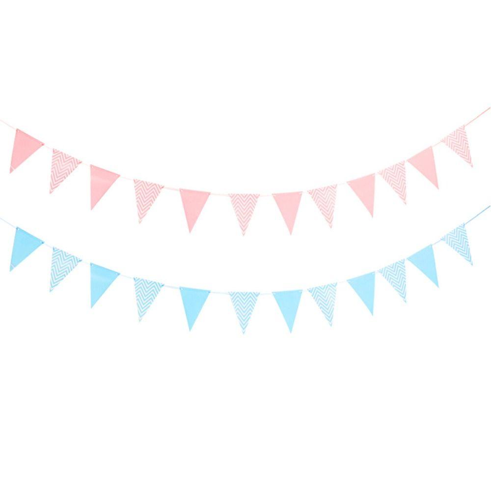 With Rope Triangular Flag Gold Color Party Decoration Flags Birthday Party Banner Birthday Party