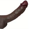 12.6 Inch Realistic Silicone Dildo with Strong Suction Cup, Soft Body-Safe Silicone, Waterproof, XXL Size, Discreet Packaging