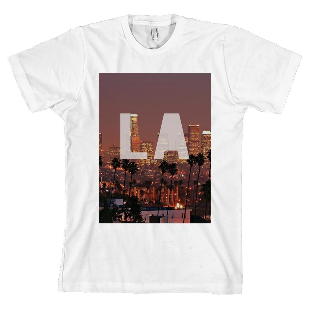 LA Los Angeles City Skyline Bella+Canvas Fashion Tee NEW Unisex T-Shirt L