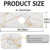 MCALK Marble White Kitchen Sink Faucet Mat Splash Guard, Absorbent Quick-Dry Kitchen Sink Mat - Ideal for Splash Guard & Drip Catching with Modern