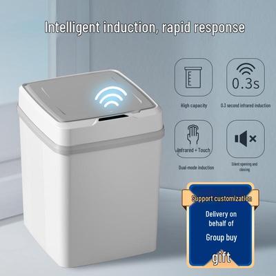 Lixeira Inteligente com Sensor e Tampa para Casa, Cozinha e Banheiro
