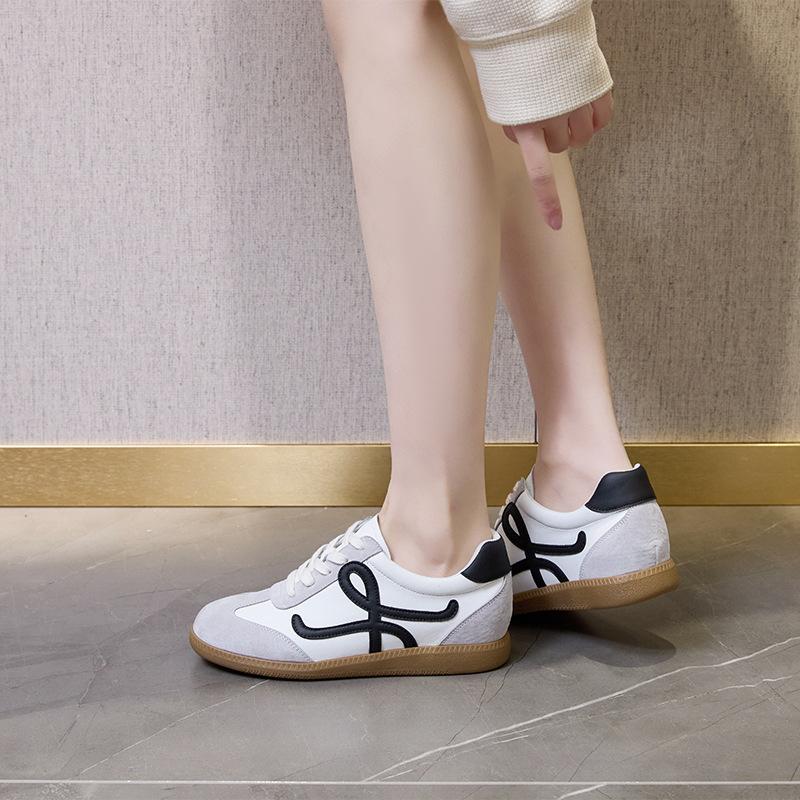 The first layer of cowhide, genuine leather, inner height increase, small white shoes, women's spring women's casual shoes, sports women