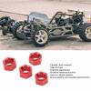 4Pcs Aluminum 7mm Hex Wheel Hubs Adapter Hex Hub Coupler for FMS FCX24 1/24 RC Car RC Car Upgrades