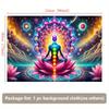 Lotus Meditation Background Chakra Harmonious Wall Hanging Perfect for Living Rooms Bedrooms Offices and Outdoor Decoration