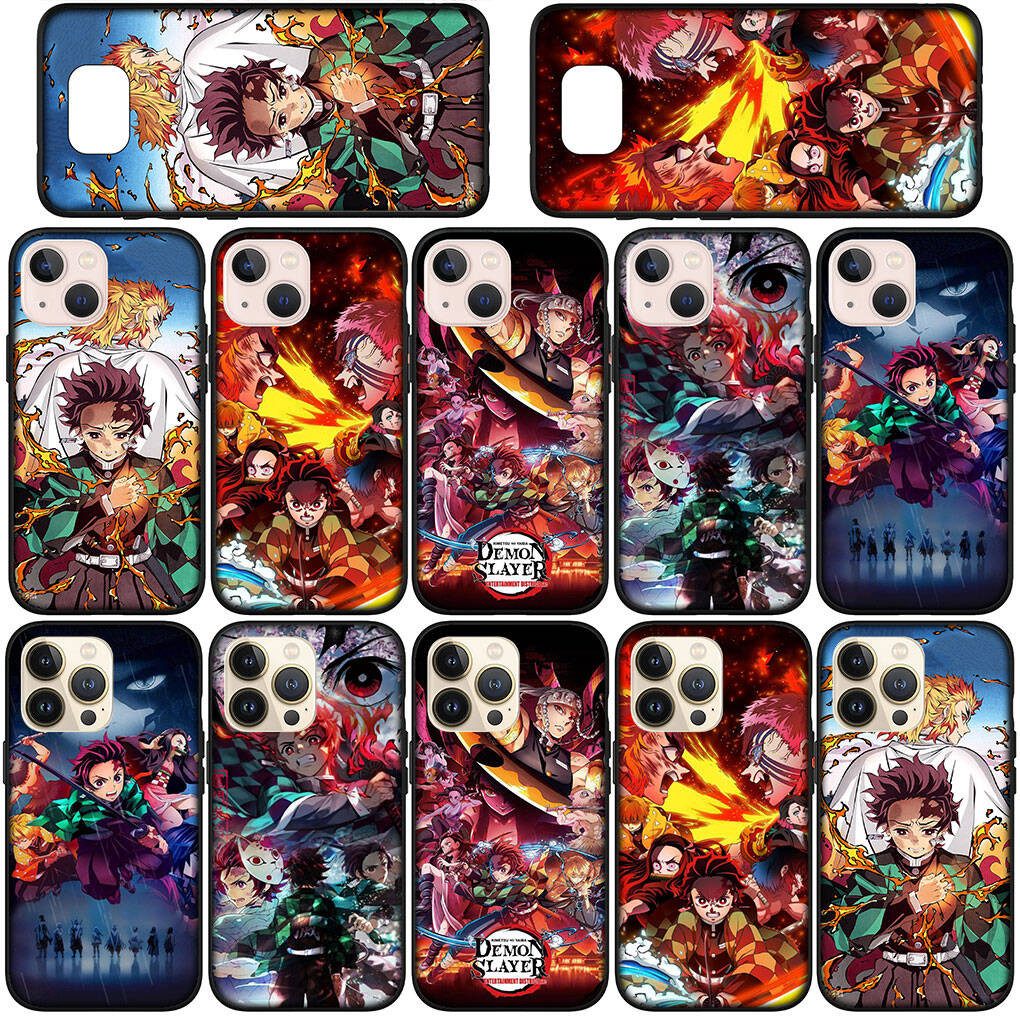 Phone Case for Samsung Galaxy S25 S23 S22 S24 Ultra FE A05 A06 A15 A16 A36 A37 A35 A54 A55 A56 A57 A25 A26 A53 A17 Anime Kamado Tanjirou Demon Slayer