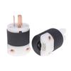 1 Pcs Hifi Audio Us Plug Female Socket American Standard Copper Ac Power Supply Male Connector