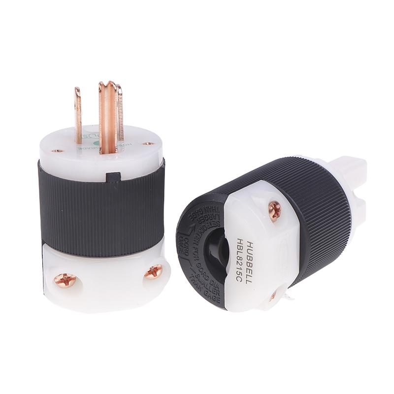 1 Pcs Hifi Audio Us Plug Female Socket American Standard Copper Ac Power Supply Male Connector