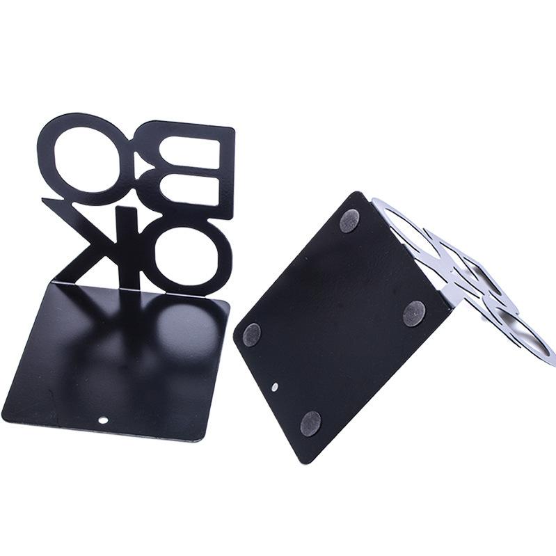 

Концы книг, подставка для книг, креативная подставка для книг с буквами, металлическая железная книжная полка, стол для студентов, подставка для книг чёрный