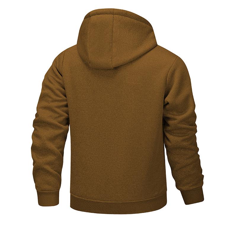 European Men's Thick Lambskin Work Jacket - Cozy Loose Fit for Autumn & Winter