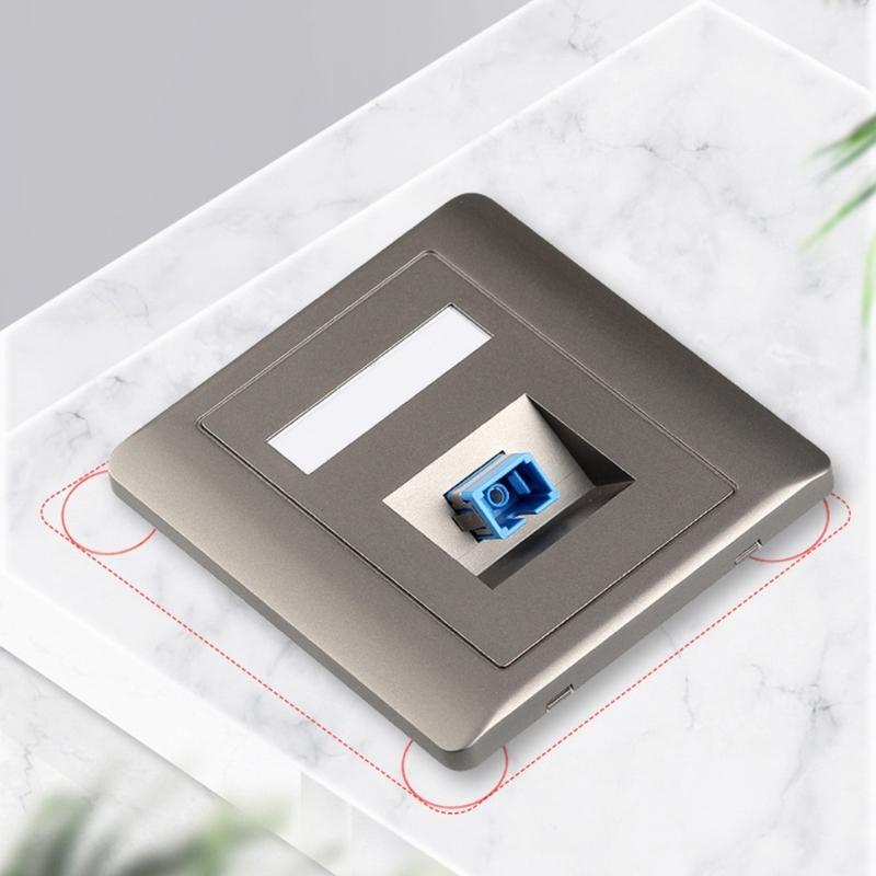 86mm Fiber Opticals Wall Plate LC Fiber Opticals Panel Networking Fiber Socket For Single Or Double Port Installation