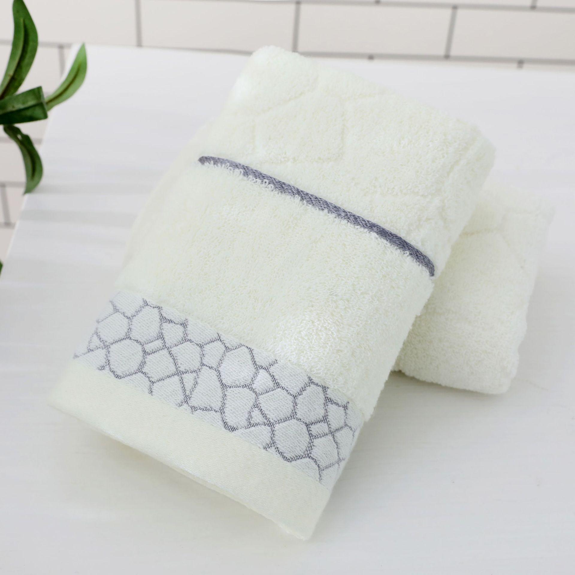 

Solid Color Thickened Adult Face Wash Cotton Towel Super Best Plush Moisture-wicking Cleansing Durable Durable Useful 34*74